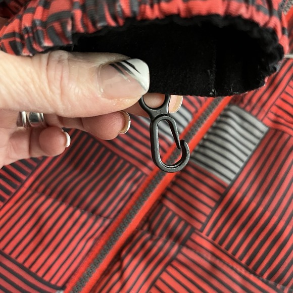 OBERMEYER Boys I-Grow Size 3 Wildcat Hooded Ski Coat Jacket Winter Red Gray - Picture 8 of 12